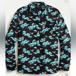 NWT J Crew Classic Fit Silk Boy Shirt